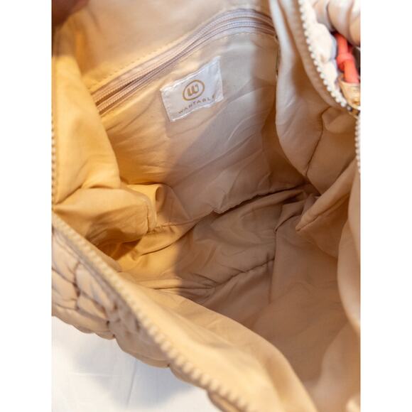 W. by Wantable Anniversary Edit Quilted Tan Slouch Bag - Picture 5 of 7